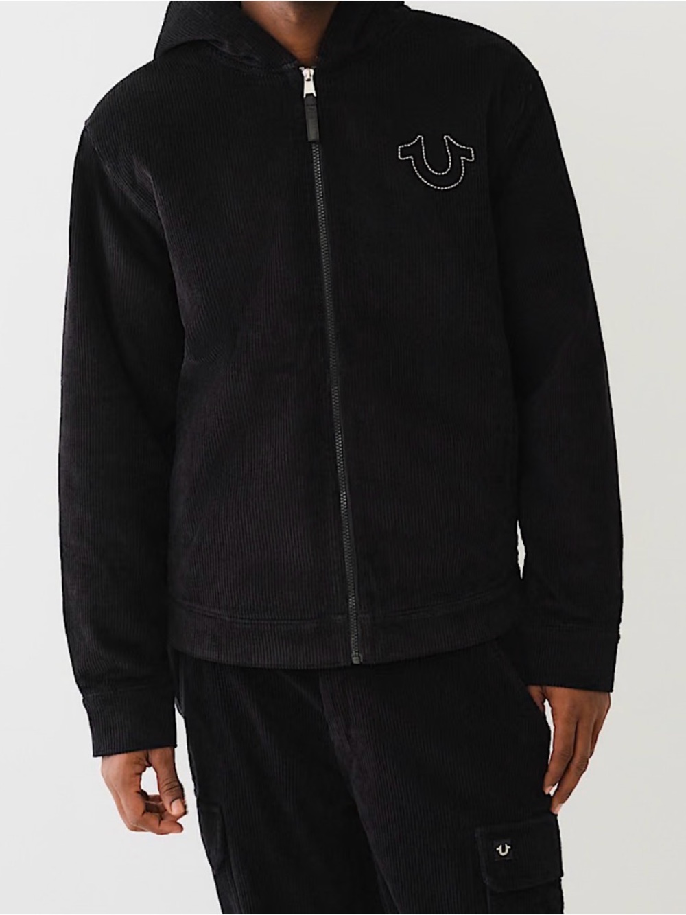 True Religion Horseshoe Corduroy Hooded Jacket XL
